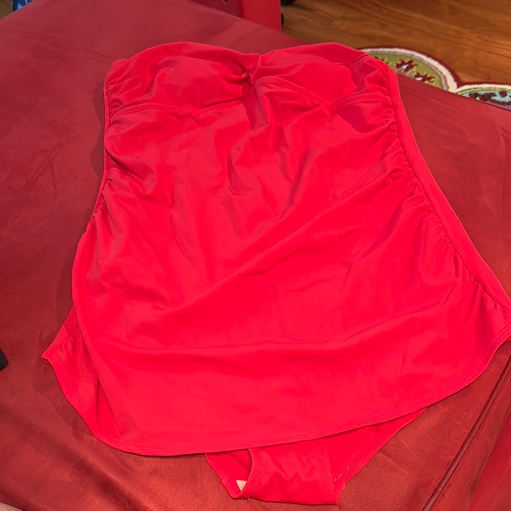 Red merona one piece